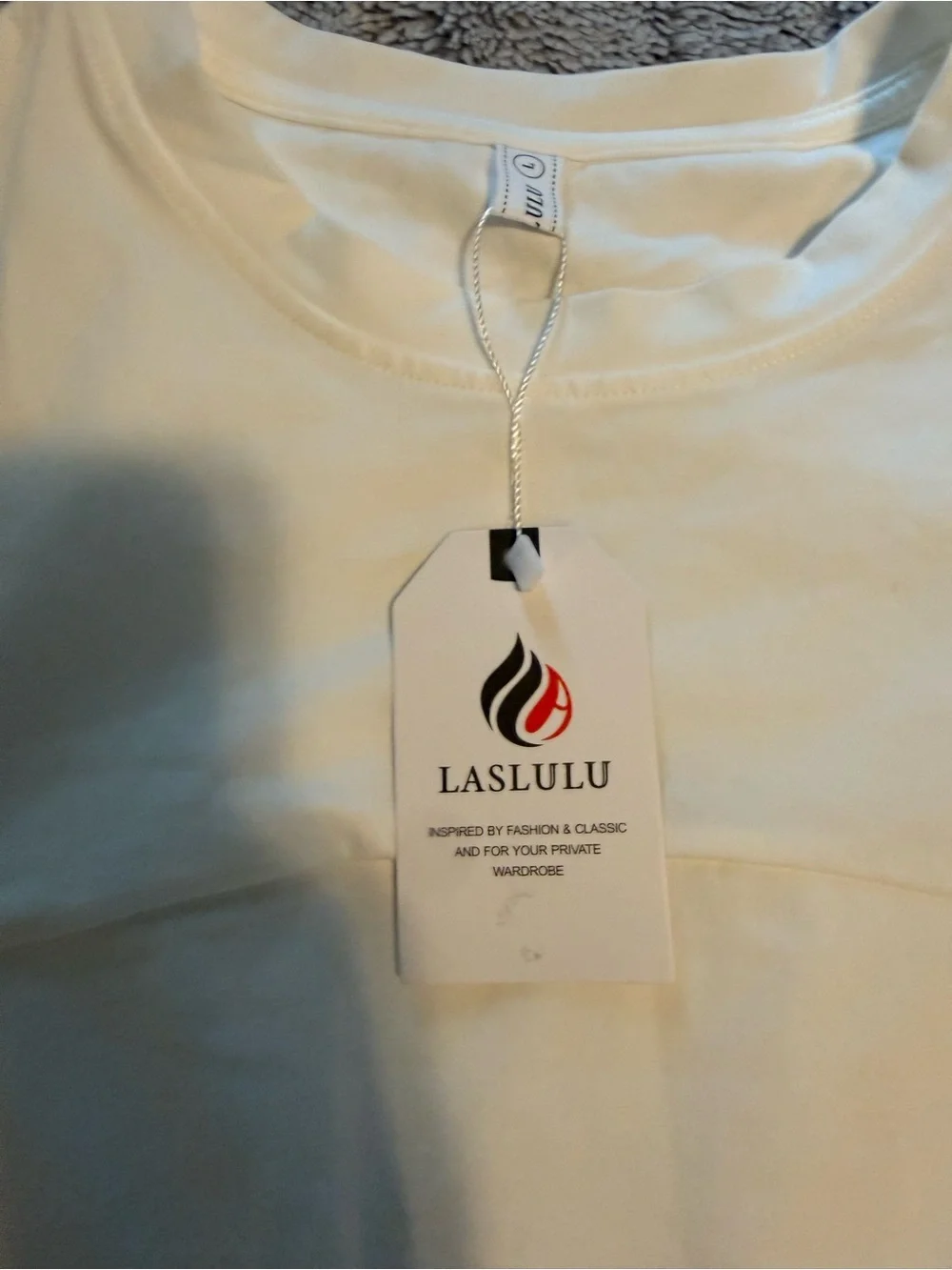 lululemon athletica White Crew Neck Top (NWT)